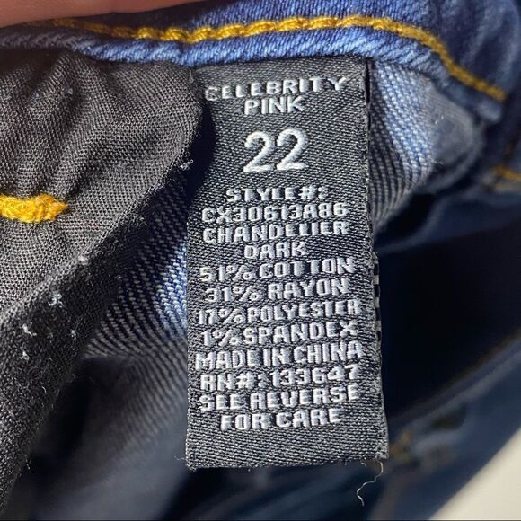 Celebrity Pink | High Rise Raw Hem Denim Shorts - Picture 3 of 4